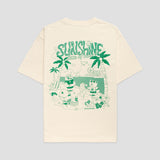 Talking Toes + Starbucks WEAVE Oversized Tee - Cream