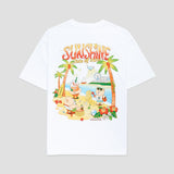Talking Toes + Starbucks WEAVE Oversized Tee - White