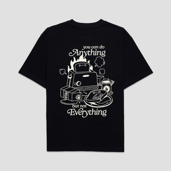 Burnout Toast Oversized Tee -  Black