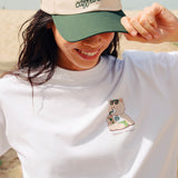 Talking Toes + Starbucks WEAVE Oversized Tee - White