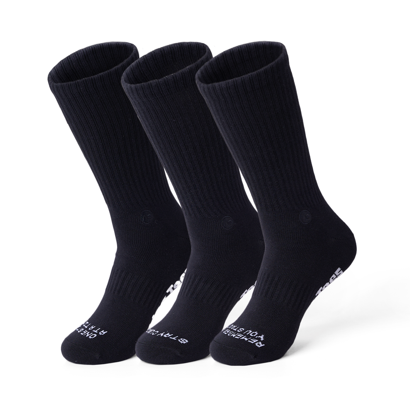 Talking Socks Better Basics Sock Pack - Black – Talking Toes