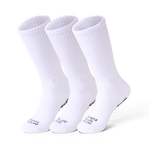 Three white socks on a transparent background