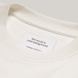 Never Grow Up Oversized Tee - Cream