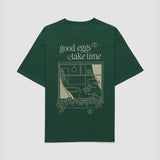 Clueless Egg Oversized Tee - Jungle Green